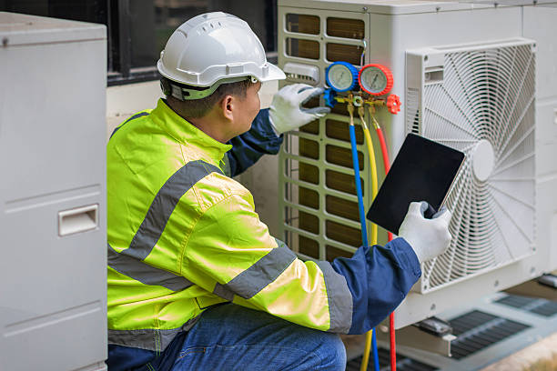 Professional Hvac Installation technician working in Woodstock, GA